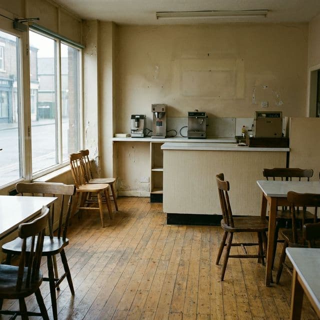 Before painting: Local Café Refurbishment in East Ham in East Ham, London